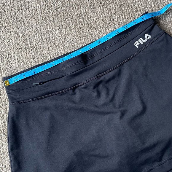 Fila Skort Pull On Size Medium Athleisure Black Golf Tennis Pickeball - Picture 7 of 8